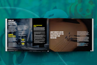 design brochure, company profile, annual report, and proposal
