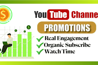 grow your youtube channel to gain subscriber and watch times