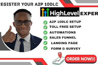 ghl a2p 10dlc registration on twilio gohighlevel ring center bulk sms marketing