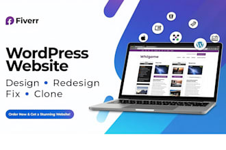 design, redesign, build, rebuild, clone, edit, fix  wordpress website
