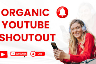 do USA youtube video promotion, USA channel promotion, USA organic shoutout