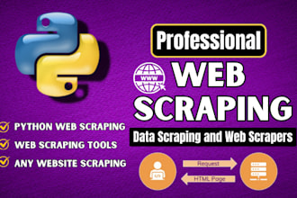 do web scraping, data mining and web automation using python