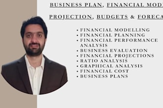 prepare financial model, forecasts, projections, budgets and business plans