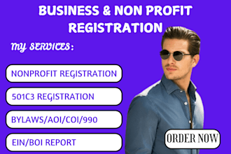 file your 501c3 paperwork, non profit registration, reinstate 501c3 form 990