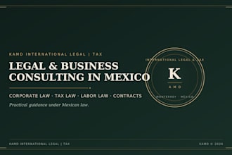 provide legal and business consulting under mexican law