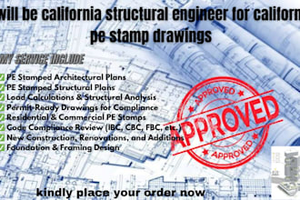 do florida,texas,california, new york pe stamp architectural and structure