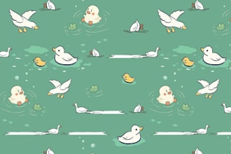 design cute kids seamless patterns ,baby, nursery, playful