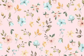 design seamless repeating patterns, fast delivery