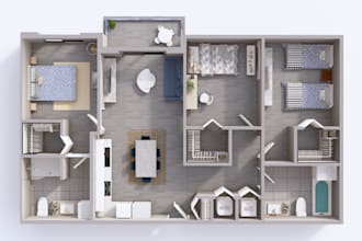 do 2d floor plan,3d floor plan, top view floor plan