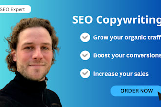 write SEO articles and blog posts to boost your website metrics, no ai garbage
