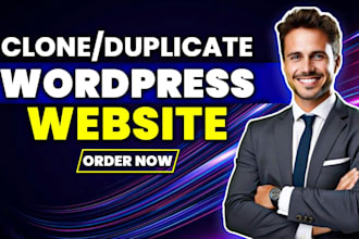 redesign,rebuild,duplicate or copy clone your wordpress website