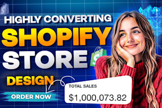 set up 7 figure shopify store design, shopify dropshipping store shopify website