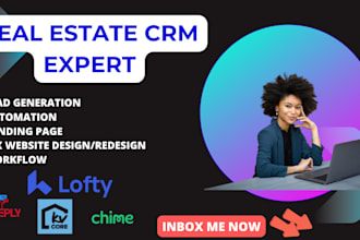 setup lofty CRM website, kvcore, chime,  boldtrail, follow up boss, kv core CRM
