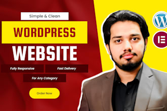 design simple and clean wordpress website for your business