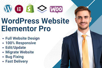 design, redesign wordpress website as an elementor expert