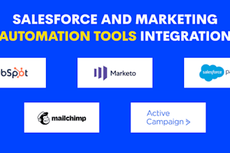setup salesforce integration with mailchimp hubspot marketo activecampaign brevo