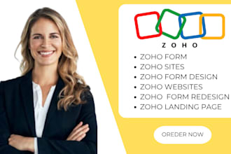 zoho site design zoho form design zoho site redesign zoho landing page design