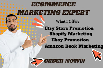 promote and market your etsy, shopify, and ebay store to boost sales