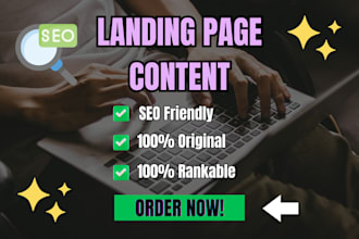 write SEO landing page content that converts