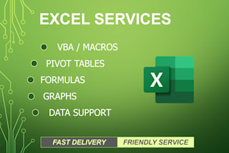help you with excel spreadsheet automation and formulas