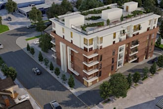 create aerial, birds eye and masterplan renders using d5 render and twinmotion