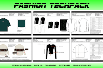 make techpack and fashion technicals