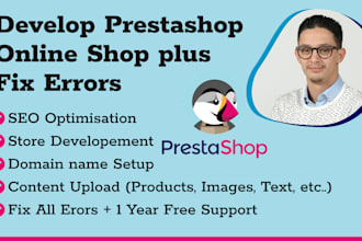 create or fix prestashop ecommerce store