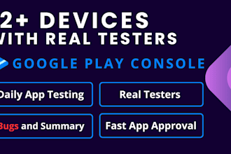 provide 12 testers for your google play closed testing