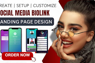 setup bio link landing page with linktree, taplink, beacon for your social media