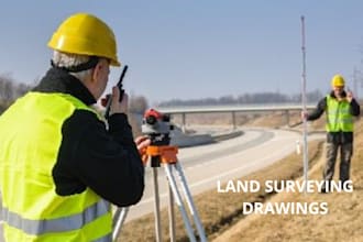 land surveying topographic surveying drawings, site grading plan
