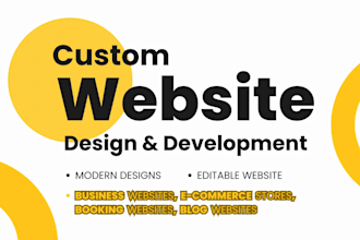 do custom website, full stack website, bidding website, website design