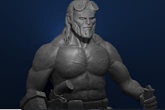 design action figure, 3d miniature model, 3d articulated toy stl for 3d printing