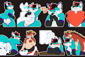 draw nsfw furry stickers telegram stickers animated stickers crypto stickers