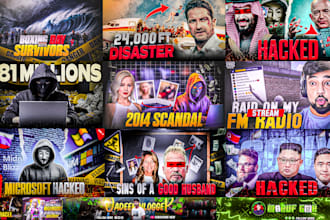 design youtube anime thumbnail within 24 hours