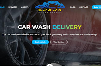 car detailing website, car wash website, auto body repair auto detailing website
