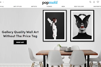 design art shopify website painting sculpture artwork exhibition online store
