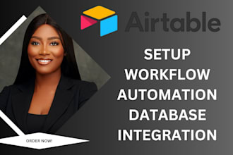 set up airtable automations, database design, and custom scripts
