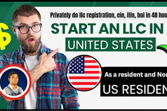 privately do llc registration, ein, itin, boi in 48 hour