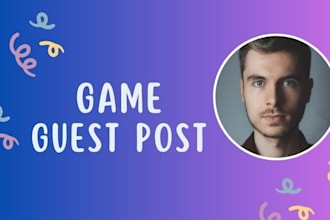 do game guest post, guest post for sports, marketing and entertainment niche