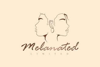design modern minimalist professional hand drawn logo design