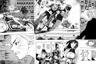 design comic manga character illustration nsfw japanese style pop art manga