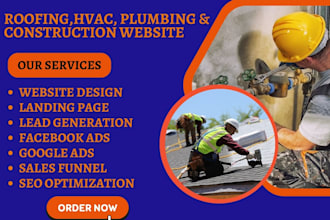 design roofing construction tile roof repair  hvac plumbing website