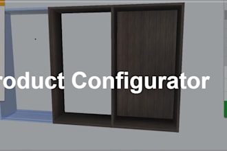develop 3d woocommerce product configuration website, threejs, webgl, babylonjs
