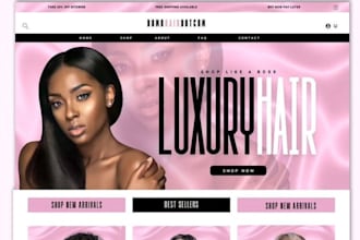 design wix hair extension website hair extension dropshipping store hair website