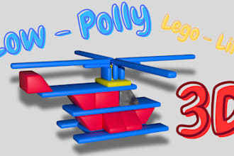 create low poly 3d models