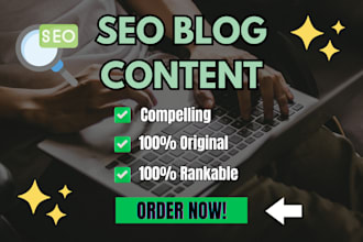 write engaging and SEO optimized blog posts and articles