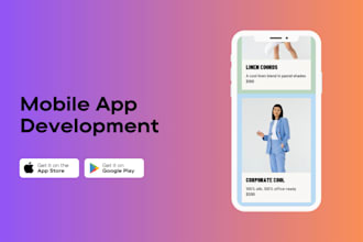 do mobile app development for ios app and android app using react native