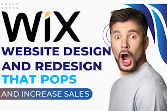 redesign wix website, design wix website and wix studio