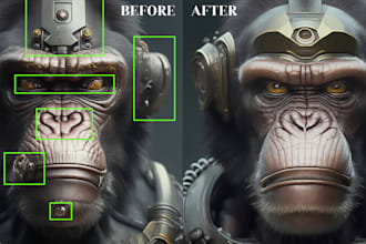 fix, edit, enhance, correct your ai images or art flawlessly