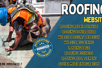 roofing website roof repair website roofing contractor installation landing page